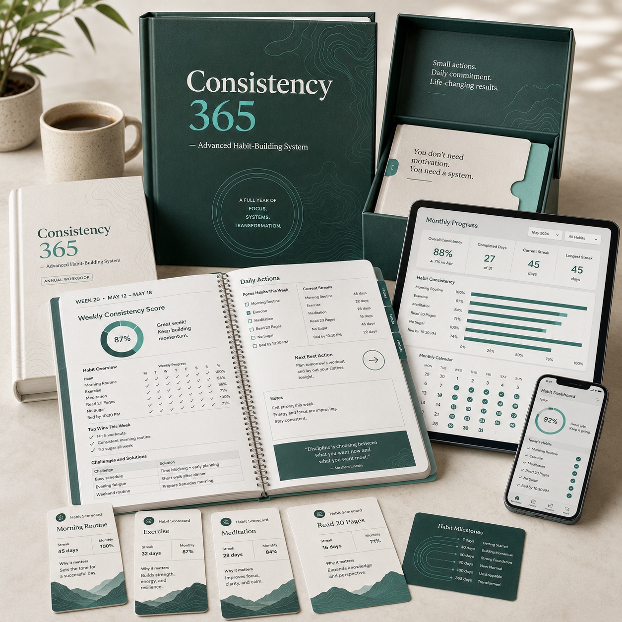 Consistency 365 Advanced Habit-Building & Progress System